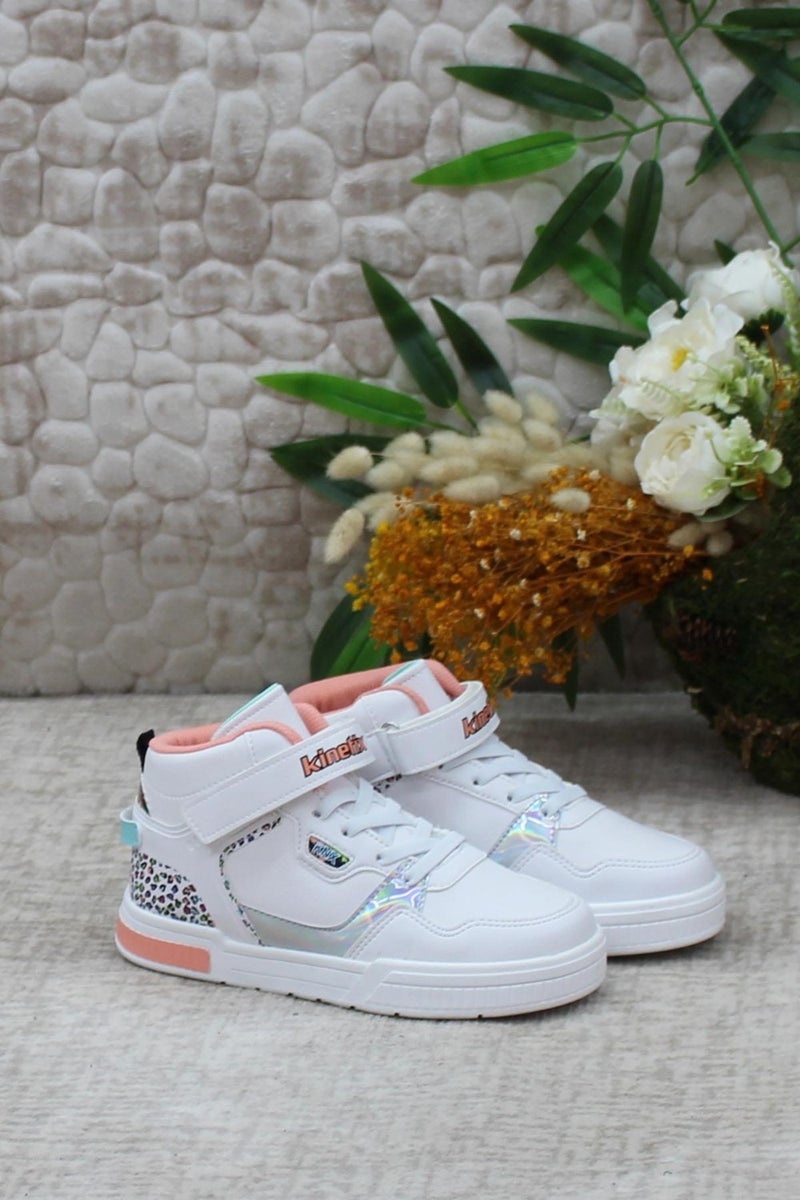 Kinetix Ploma Hi Pu 3pr Comfortable Product High Top Sneaker Girls Shoes - Image 1