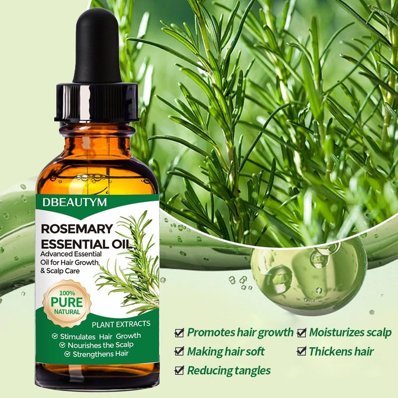 DBEAUTYM Collagen Hair Treatment Hair Mask & Rosemary Oil for Hair Growth,Deep Conditioner Hair Mask for Dry Damaged Hair,Hair Growth Oil for Hair Loss,Natural Hair Regrowth Treatment for Men and Women - Image 5
