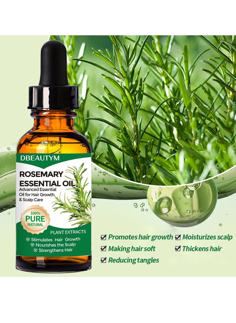 DBEAUTYM Rosemary Oil for Hair Growth,Rosemary Essential Oils,Natural Rosemary Oil for Hair Loss Treatment,Stimulates Hair GrowthCollagen Hair Treatment Hair Mask,Natural Deep Conditioner Hydrating Hair Mask  - Image 2