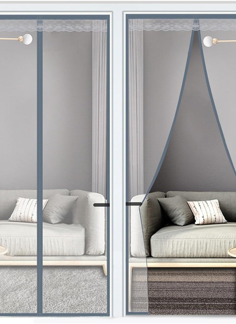 Magnetic Screen Door Self Sealing Magnetic Fly Screen Door with Straps Anti Mosquito Door Fly Screen Mosquito Mesh Curtain Door Screen for Living Room Bedroom Kitchen - pzsku/ZEE72C2C17E5E8978A096Z/45/_/1736749180/68429a29-45fb-4f0a-89c7-917026dfa8e8