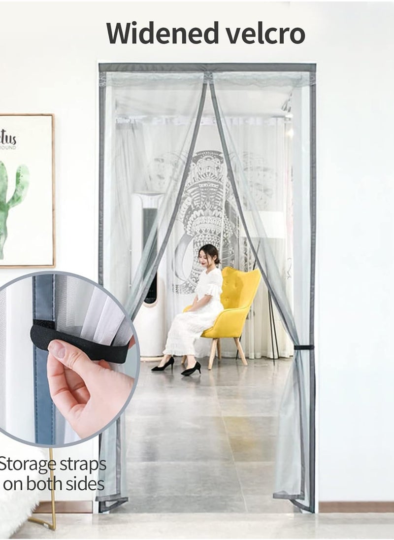 Magnetic Screen Door Self Sealing Magnetic Fly Screen Door with Straps Anti Mosquito Door Fly Screen Mosquito Mesh Curtain Door Screen for Living Room Bedroom Kitchen - pzsku/ZEE72C2C17E5E8978A096Z/45/_/1736749210/07c01e18-36b0-4c60-8913-c030039274cd