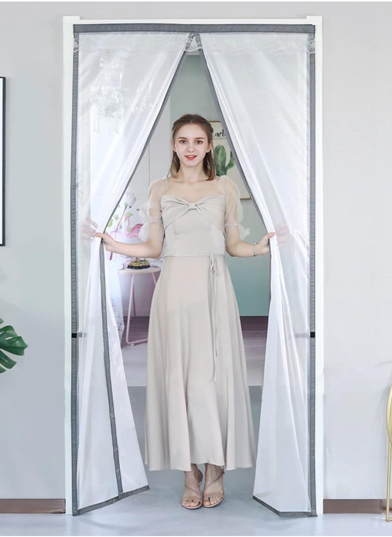 Magnetic Screen Door Self Sealing Magnetic Fly Screen Door with Straps Anti Mosquito Door Fly Screen Mosquito Mesh Curtain Door Screen for Living Room Bedroom Kitchen - pzsku/ZEE72C2C17E5E8978A096Z/45/_/1736749221/c3a94dd4-2530-48f3-82cc-17944e2700ad