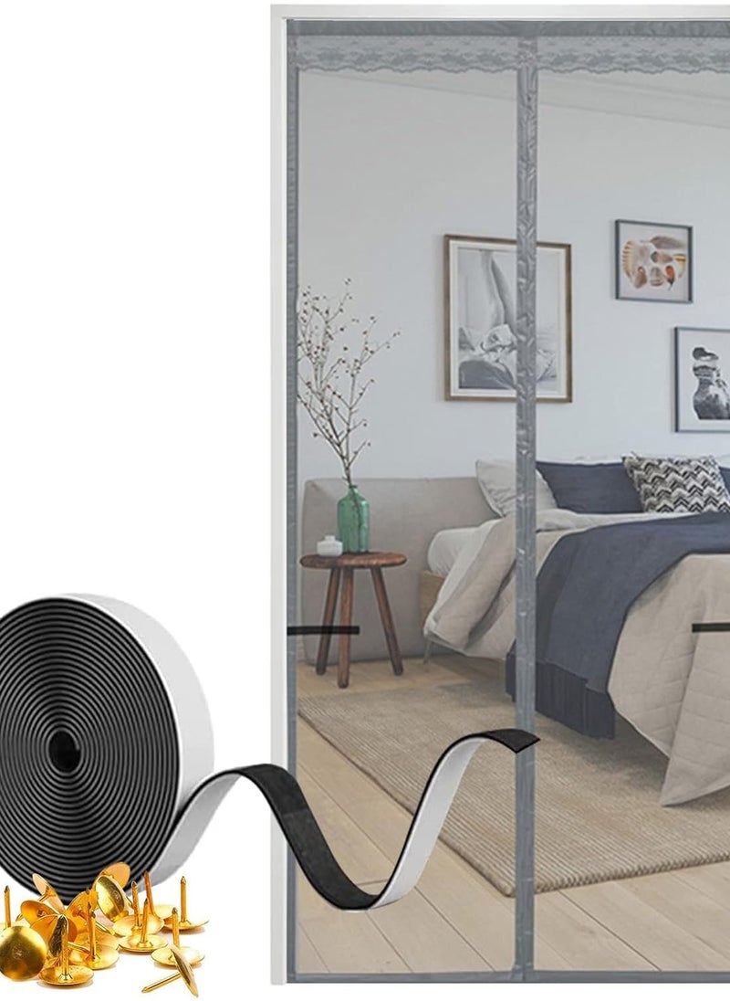 Magnetic Screen Door Self Sealing Magnetic Fly Screen Door with Straps Anti Mosquito Door Fly Screen Mosquito Mesh Curtain Door Screen for Living Room Bedroom Kitchen - pzsku/ZEE72C2C17E5E8978A096Z/45/_/1736749230/8fb5e5ae-5cd7-403a-b8e8-526c0c39e2a5