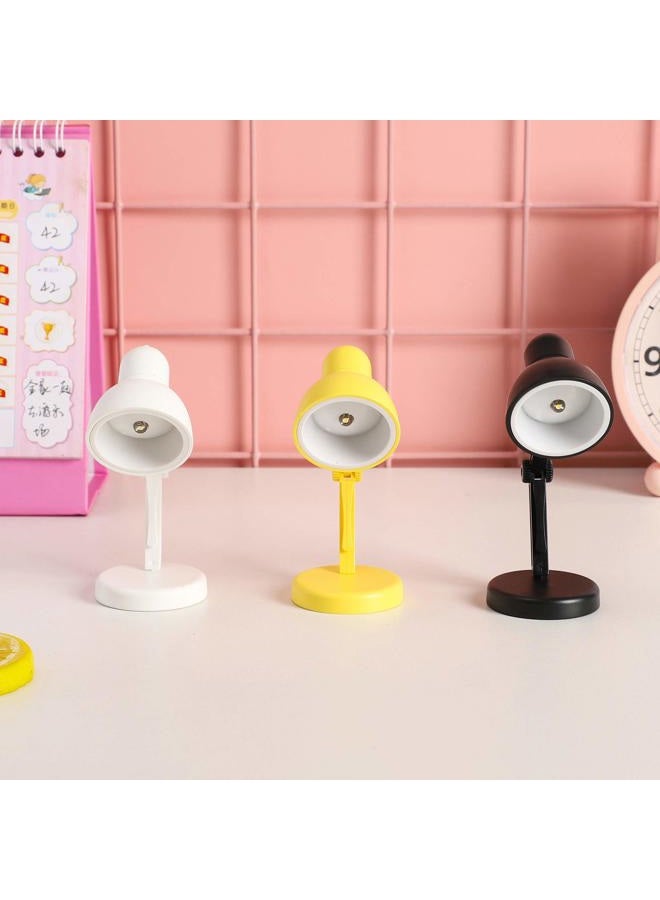 Omeet 2 Pack LED Mini Table Lamp Fold-able Night Reading Book Lamps for Home Room Computer Night Lights Eye Protections, for Night Study Travel Portable - LD02 White - Image 4
