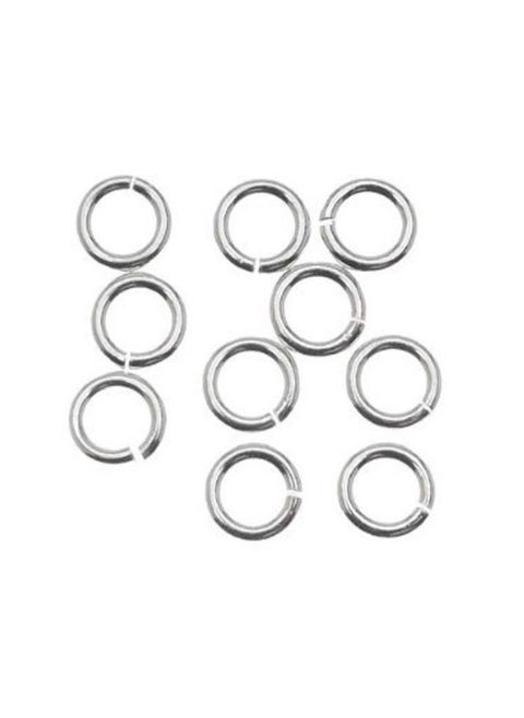 4mm(0.16'') Small Silver Plated O Shape Open Link Rings for Jewelry Making