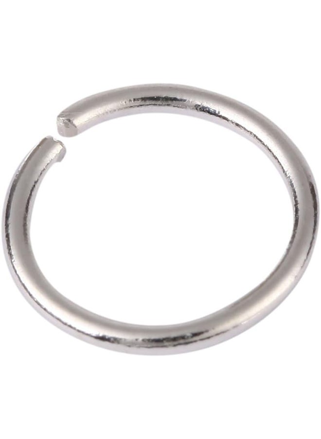 Generic - 4mm(0.16'') Small Silver Plated O Shape Open Link Rings for Jewelry Making - Image 1