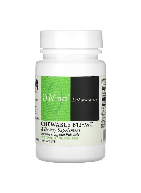 DaVinci Laboratories, Chewable B12-MC, 100 Tablets