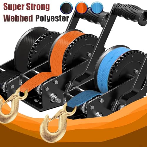 Seamander Boat Winch Strap 2" x 20' with Safety Hook 5000-Pound Break Strength Polyester Material Used for Towing Vehicles, Boats and Jet Skis | Lifetime Replacement - Image 4