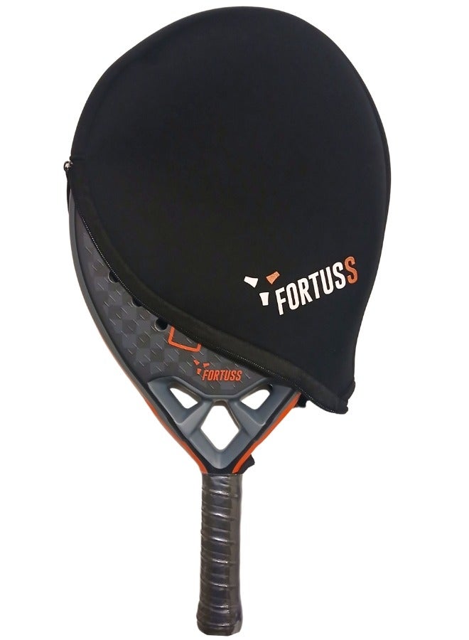 FORTUSS Fortuss Padel Racket Cover – Neoprene Protective Sleeve for All Padel Shapes – Lightweight, Shock-Absorbing & Travel-Ready Case with Zipper Closure  - Image 4
