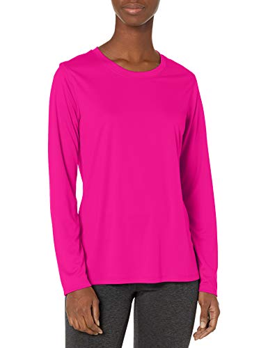 Hanes womens Sport Cool Dri Performance Long Sleeve T-shirt Shirt, Fresh Berry, Small US - Image 1