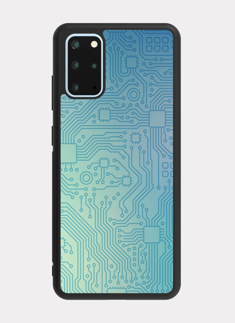 بكسلات كفر سامسونج جالكسي اس 20 بلس لوحة دوائر كهربائية ازرق - Image 1