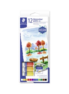 STAEDTLER Staedtler Watercolour Paint Tube Set 12 Colours Pack Of 12 Colors  - Image 1
