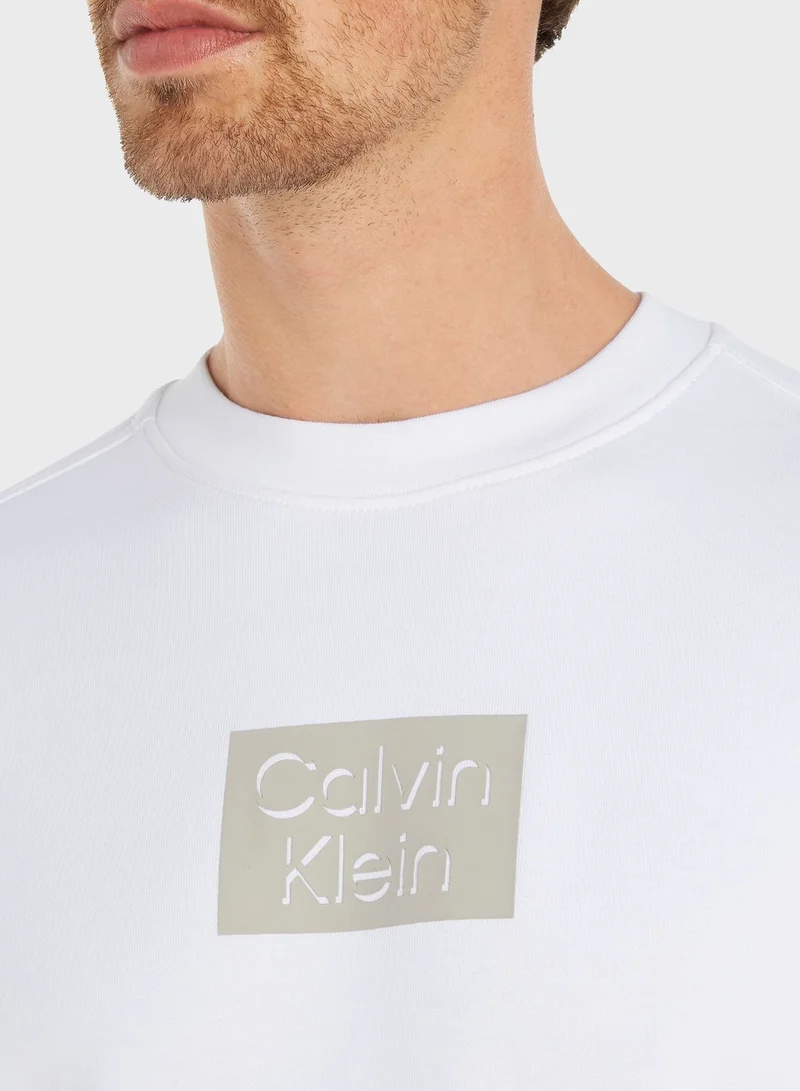 CALVIN KLEIN Cut Out Shadow Logo Sweatshirt