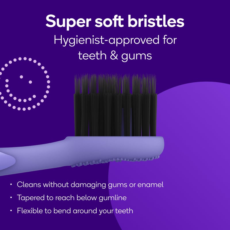 BURST Genuine Replacement Heads for Original Sonic Electric Toothbrush (Lavender/3 Pack) | Ultra Soft Bristles for A Clean Deep | Stain & Plaque Removal - Image 2