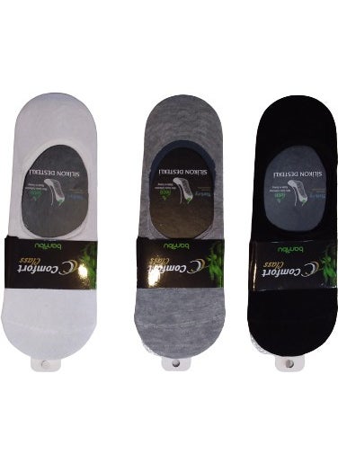 Comfort Plus - Comfort 3 Pairs of Seamless Bamboo Ballet Socks - Image 1