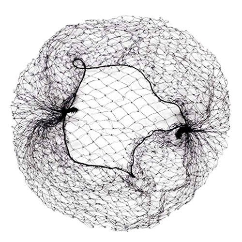 OMORFIEER Hair Nets for Buns Nets for Ballet Girls Hair Net for Wig 20 Pcs 30 inch Black