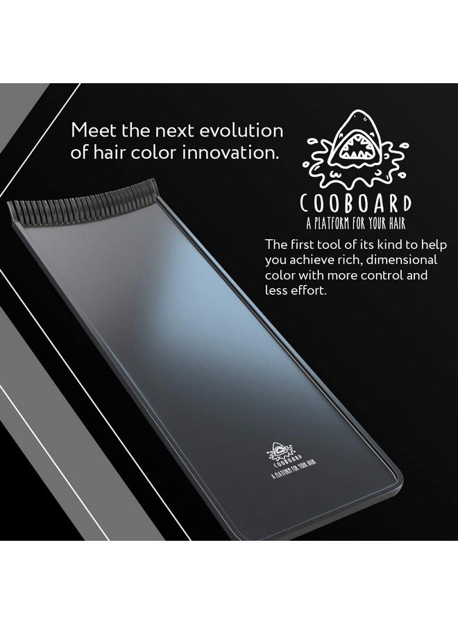 Cooboard Authentic Cooboard Balayage Board with Teeth | Original Highlighting Paddle from The Maker of Cooboard Hair Highlighting Kit | Easy to Clean, Sturdy, Lightweight (Black) - Image 3