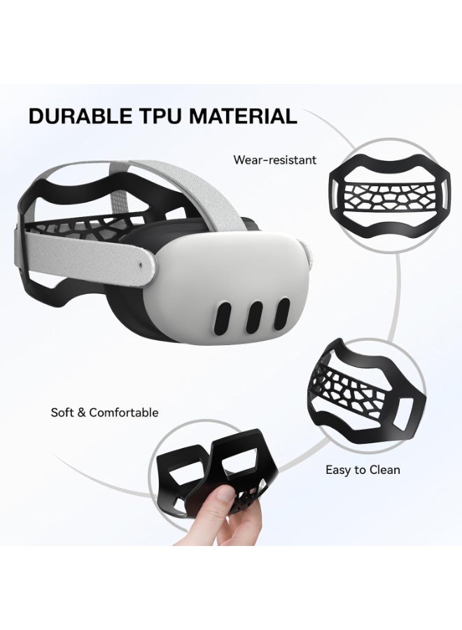 VR Head Strap Cushion Pad for Quest 3/2 Headset Accessories, TPU Bracket, White, for Oculus Quest 3/2 - Image 4