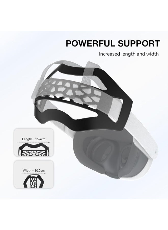 VR Head Strap Cushion Pad for Quest 3/2 Headset Accessories, TPU Bracket, White, for Oculus Quest 3/2 - Image 3