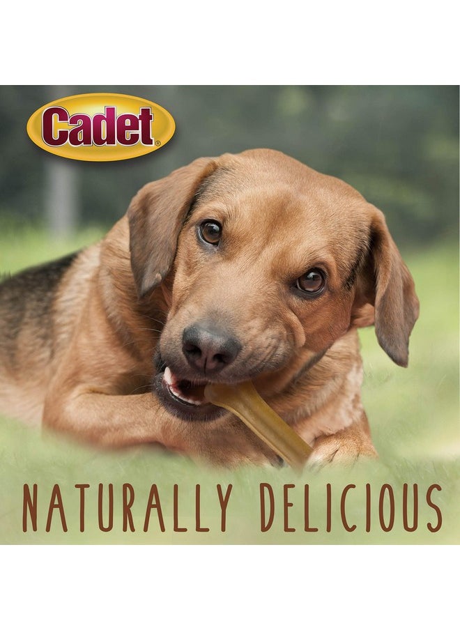Cadet Cadet Premium Grade Pressed Beef Hide Bones, Long Lasting Rawhide Dog Chews, 6.5 Inch (12 Count)  - Image 4