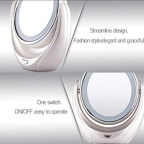S2S 7X Magnifying Makeup Vanity Mirror with 16 LED Lights & Touch Control | 360° Rotating Vanity Mirror with LED Light - Image 5