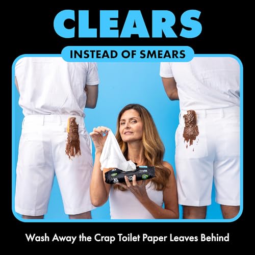 DUDE Wipes - Flushable Wipes Travel Pack - 6 Pack, 108 Count - Extra Large - Unscented - with Vitamin E & Aloe - Septic and Sewer Safe - Image 2