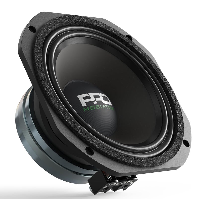 mobiator PRO654ND Loudspeaker - 6.5" Midrange Aluminum Basket, Neodymium High Efficiency 1000W Max, 4 Ohms - Premium Quality Audio Door Speakers for Car or Truck Stereo Sound System (MB-PRO654ND) - Image 1