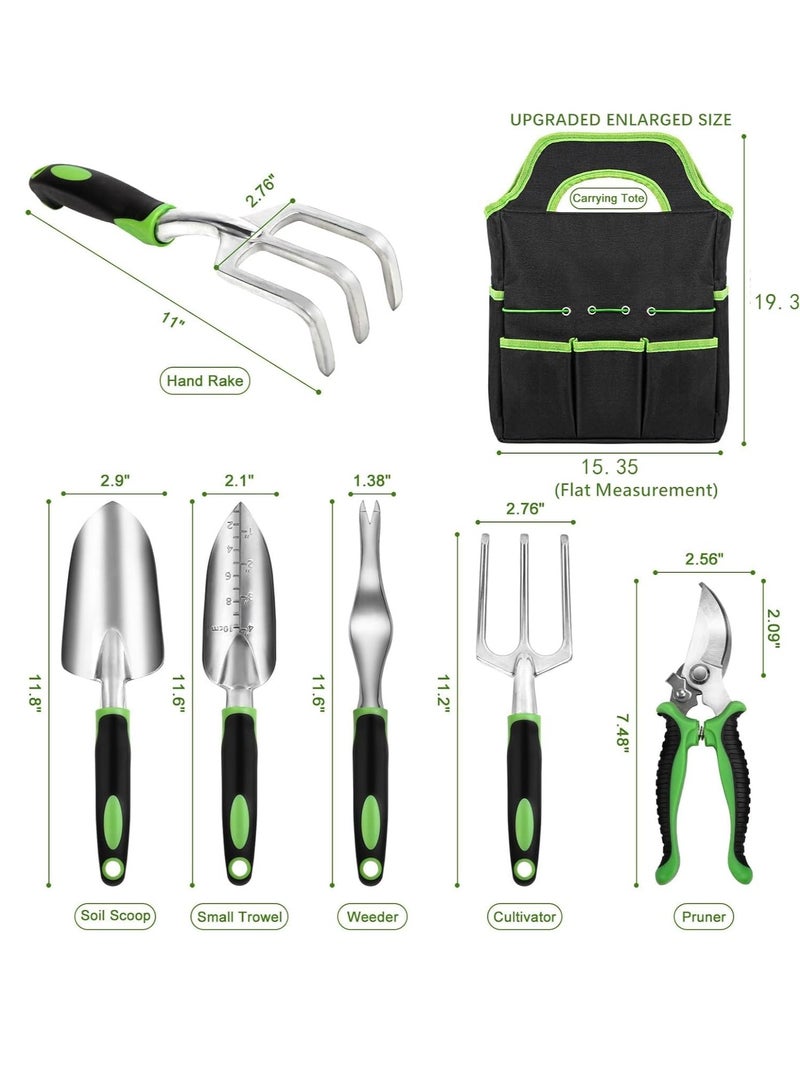 Generic Garden Tool Set  8-Piece Heavy Duty Lightweight Aluminum Alloy with Comfortable Non-Slip Handle  Storage Carrying Bag Durable Gardening Tool Set  Gift for Men and Women - Image 5