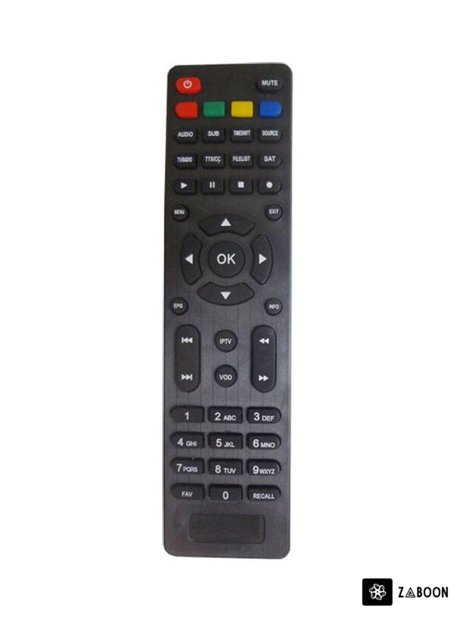 Zaboon Remote Control For Fortec Star 4G Hd Receiver Black