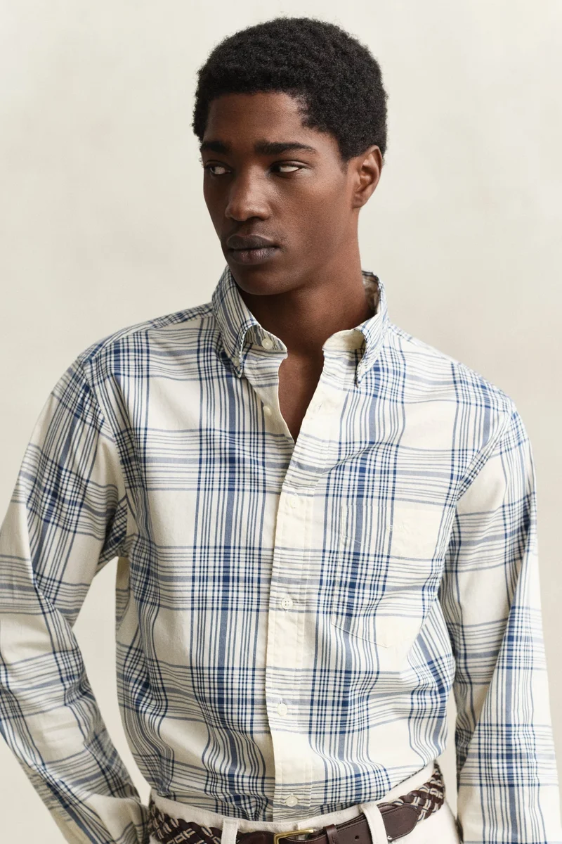 Gant  Regular Dreamy Oxford Check Shirt for Men | Best Price UAE