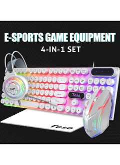 Teso Gaming Bundle 4 in 1 with RGB Light, Gaming Keyboard and Mouse, Gaming Headset, Mouse Pad  - Image 3