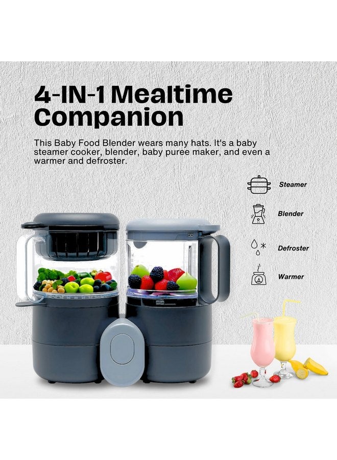 Goodscious Baby Food Maker Steamer and Blender - Multifunction Baby Food Processor and Steamer w/Baby Blender, Defrosting & Reheating - Time Saving Baby Food Grinder - Baby Food Blender and Steamer (2 Liters)  - Image 3