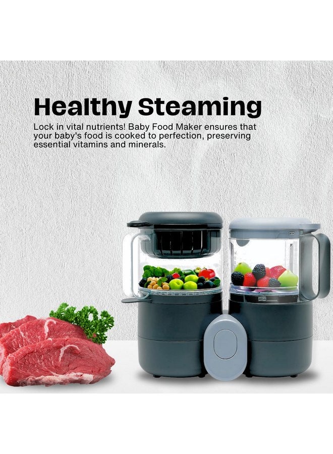 Goodscious Baby Food Maker Steamer and Blender - Multifunction Baby Food Processor and Steamer w/Baby Blender, Defrosting & Reheating - Time Saving Baby Food Grinder - Baby Food Blender and Steamer (2 Liters)  - Image 4