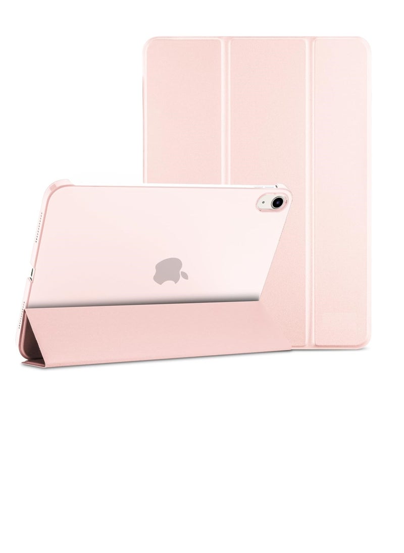 Generic - iPad 10th Generation Case 2022 iPad 10.9 Inch Case iPad 10 Case Slim Stand Hard Shell Back Protective Smart Cover For 10.9” iPad 10th Gen 2022 Release A2696 A2757 A2777 Light Pink - Image 1