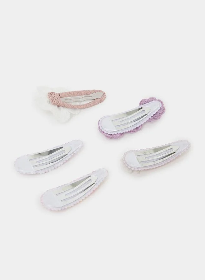 ستايلي Pack Of 5 - Teen Girls Floral Hair Clips