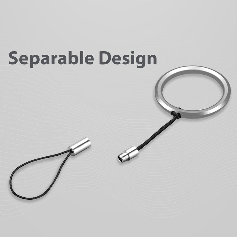 GadgetBite حزام لانيارد نايلون متعدد الاستخدامات مع حلقة معدنية لحامل المفاتيح - حامل هاتف محمول متعدد الاستخدامات للهواتف والمفاتيح والكاميرات وبطاقات الهوية ومحركات USB - Image 5