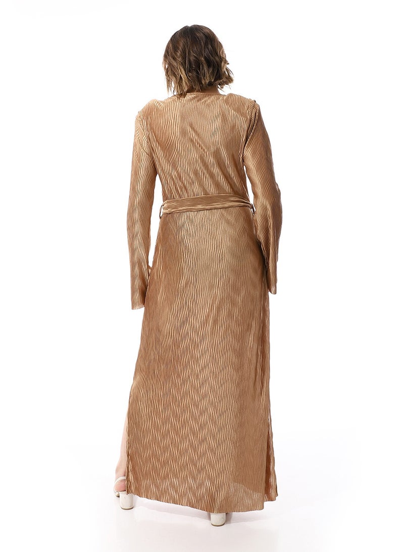 Coctail 4813-dress-beige - Image 4