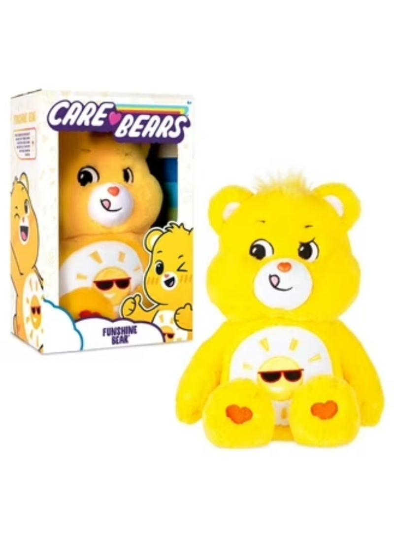 Care Bears Funshine Bear Plush Toy, 35cm Soft Cuddly Stuffed Teddy for Kids - Image 4