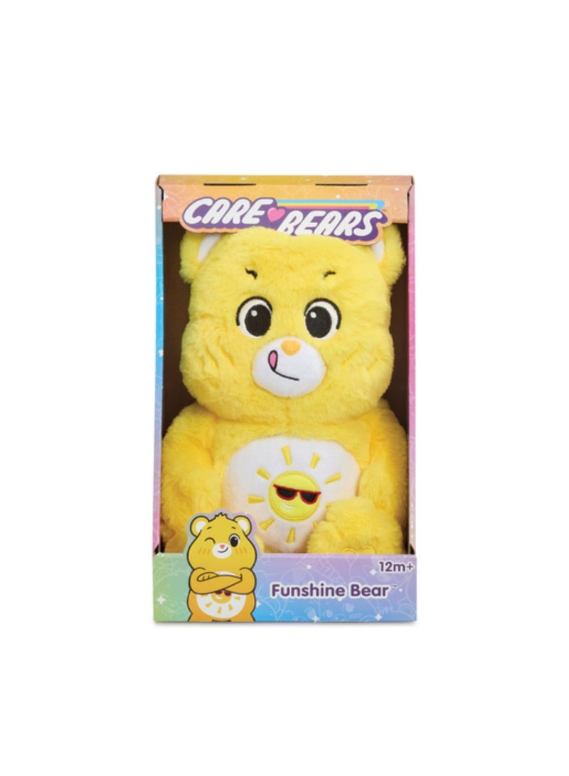 Care Bears Funshine Bear Plush Toy, 35cm Soft Cuddly Stuffed Teddy for Kids - Image 5
