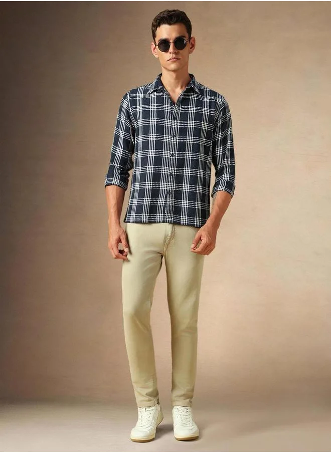 Dennis Lingo Checked Long Sleeves Button Down Shir by Styli