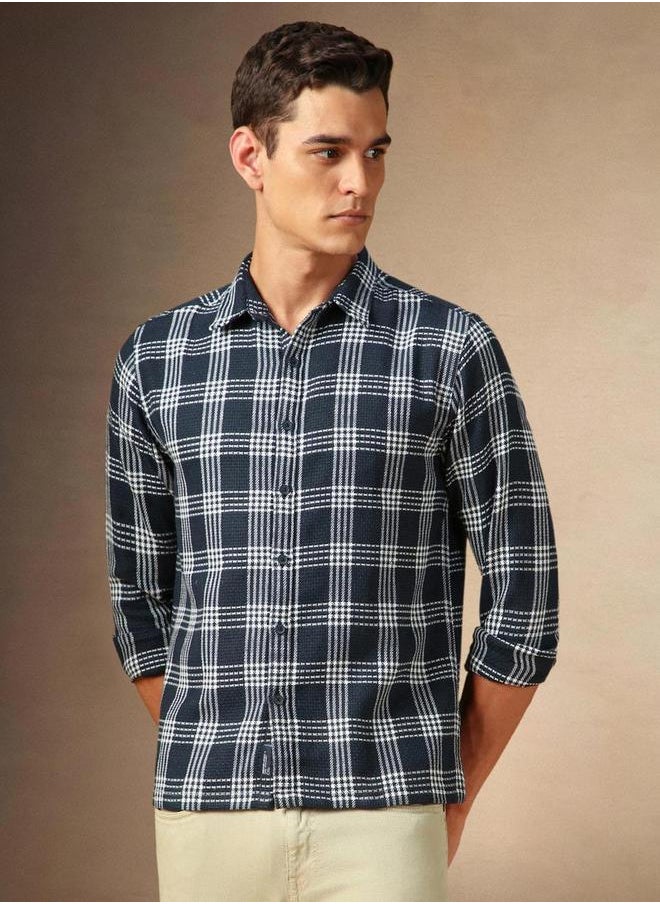 Dennis Lingo - Checked Long Sleeves Button Down Shir by Styli - Image 1
