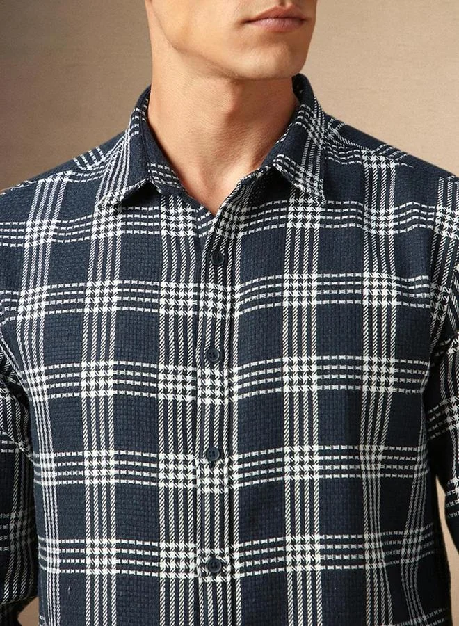 Dennis Lingo Dennis Lingo Checked Long Sleeves Button Down Shir