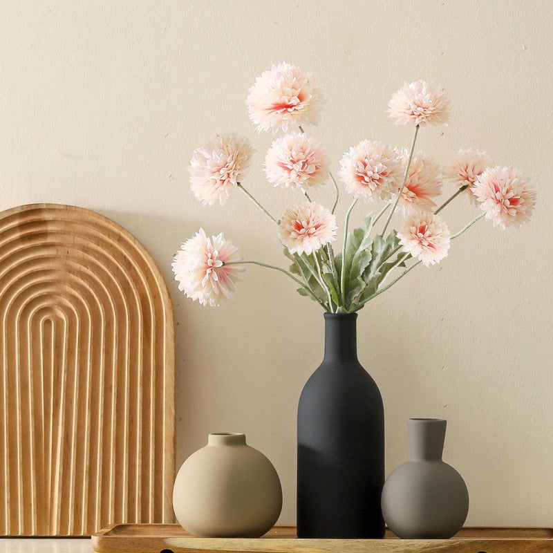 ooit Ceramic Vase Set of 3, Flower Decorative Vases Home Decor Boho Neutral Modern Pottery Pampas Vases for Centerpiece Bouquet Table Mantel Entryway Bookshelf Living Room Bedroom Bathroom Kitchen - Image 4