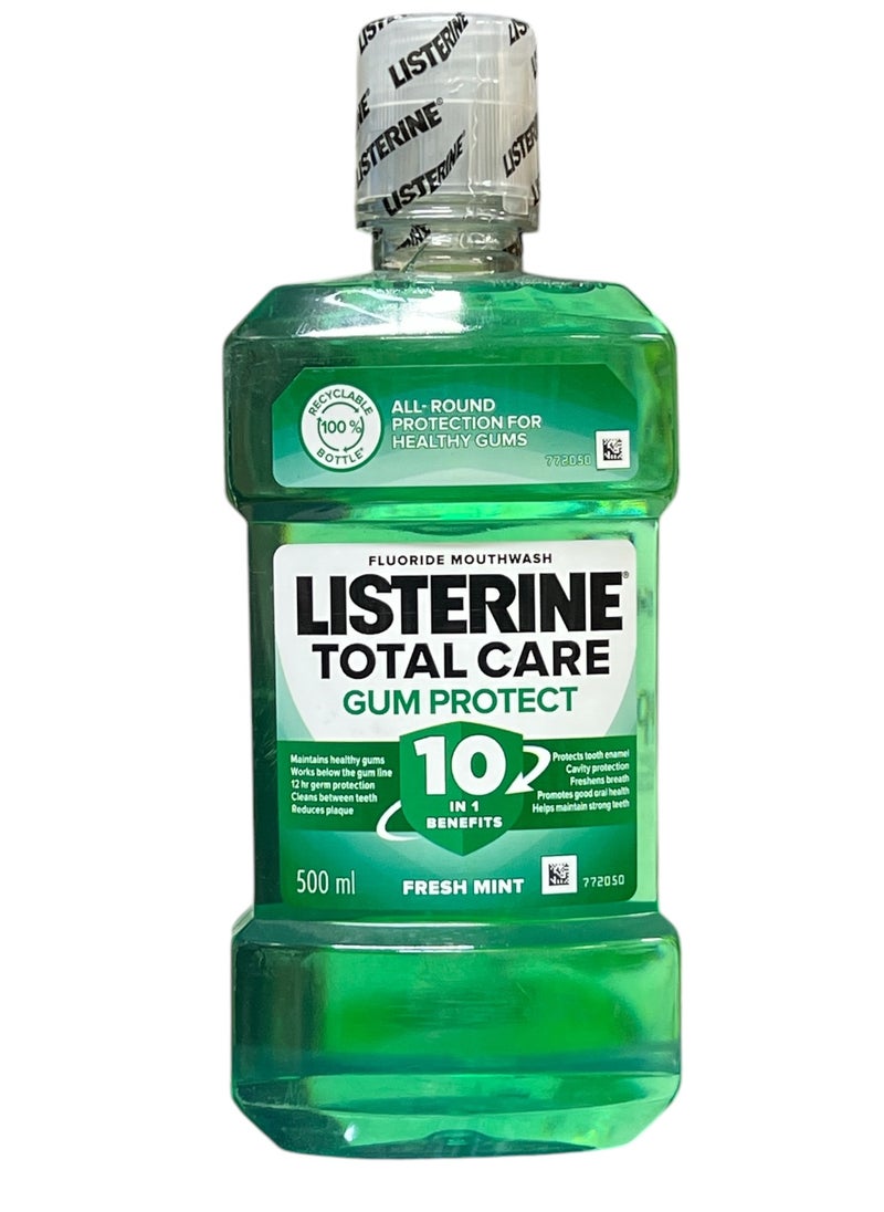 Listerine Total Care Gum Protect Mouthwash Fresh Mint 500 ml  - Image 1