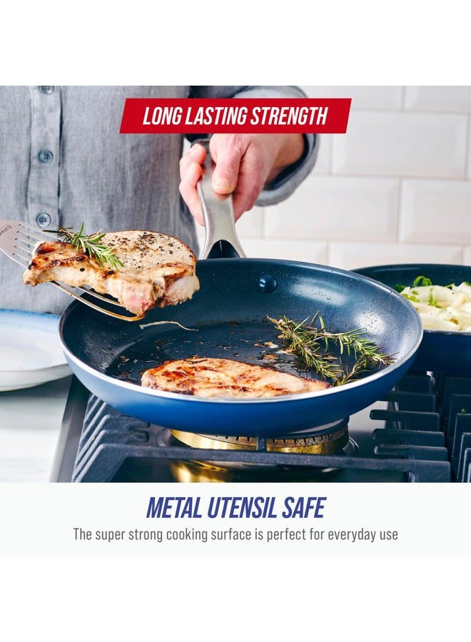 Blue Diamond Cookware Toxin Free Ceramic Nonstick Open Frying Pan, 26 cm / 10 Inch - Image 2