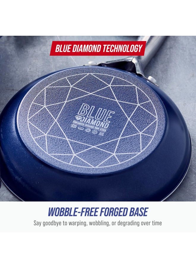 Blue Diamond Cookware Toxin Free Ceramic Nonstick Open Frying Pan, 26 cm / 10 Inch - Image 4