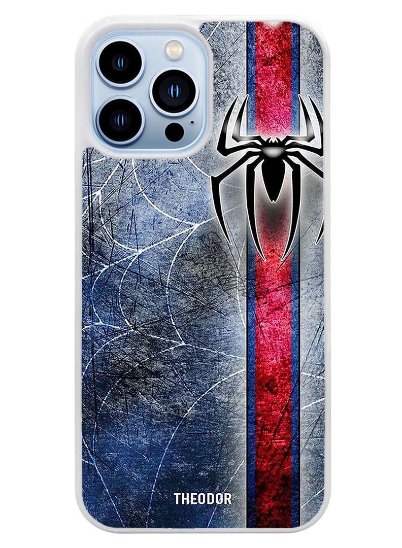 Theodor Protective Case Cover For APPLE IPHONE 14 Pro Max Spiderman (White Bumper) - Image 1