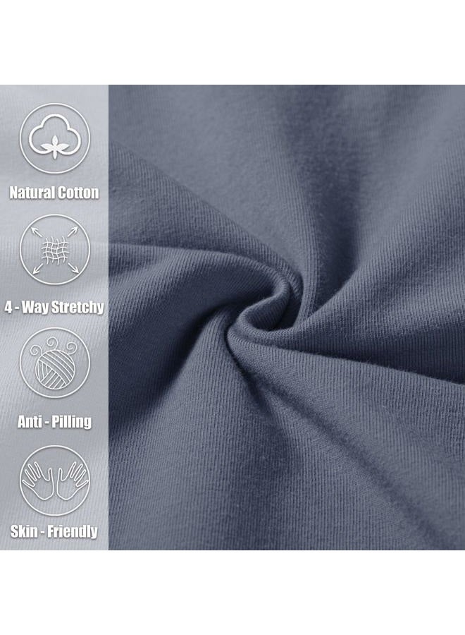 Pudolla Men's Cotton Yoga Sweatpants Athletic Lounge Pants Open Bottom Casual Jersey Pants for Men with Pockets (Mallard Blue XX-Large) - Image 4