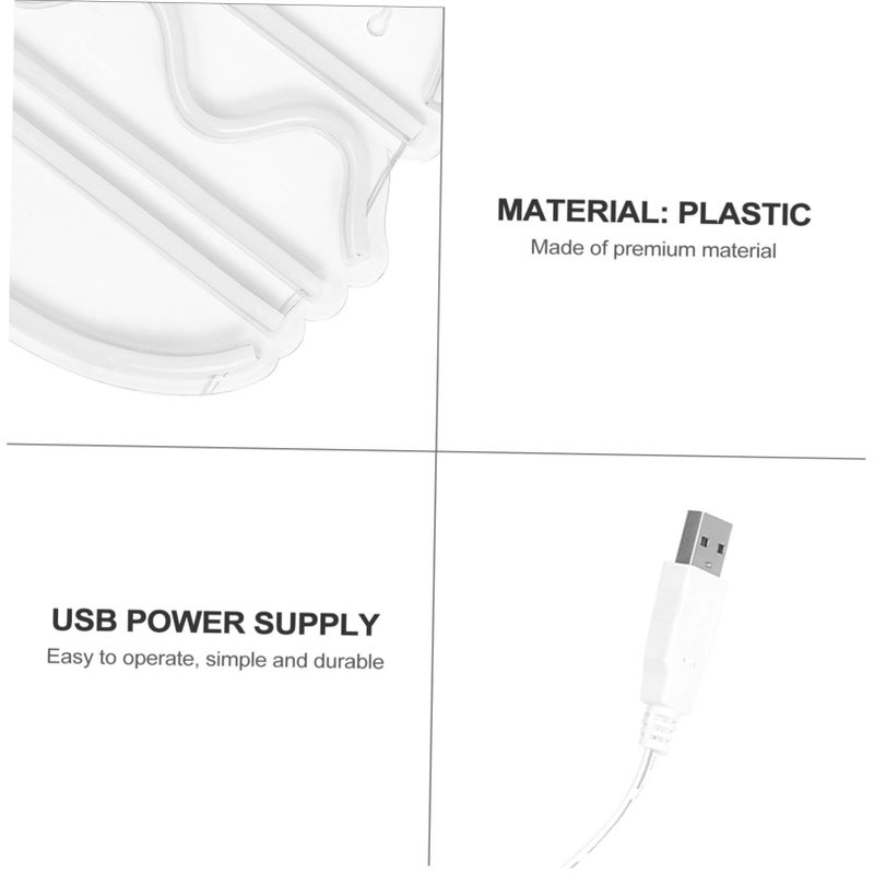 ضوء ليلي نيون على شكل برجر يعمل بالطاقة عبر USB لغرفة النوم والمكتب وديكورات الحفلات - Image 4