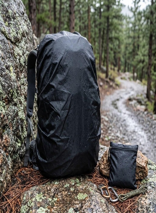 Portible Rain Proof Backpack Cover for School Bag, Waterproof Dust Resistant Bag Protector, Adjustable Elastic Anti-Slip Cover for Kids School Backpack, Travel & Outdoor Protection(Pack of 2) - Image 1